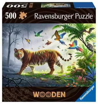 500 pc Jungle Tiger Wooden Puzzle