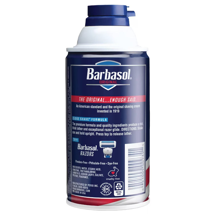 Barbasol Original Men’s Foam Shaving Cream 10 oz - 6 Pack