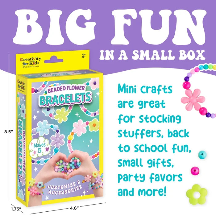 Beaded Flower Bracelets Mini Craft Kit