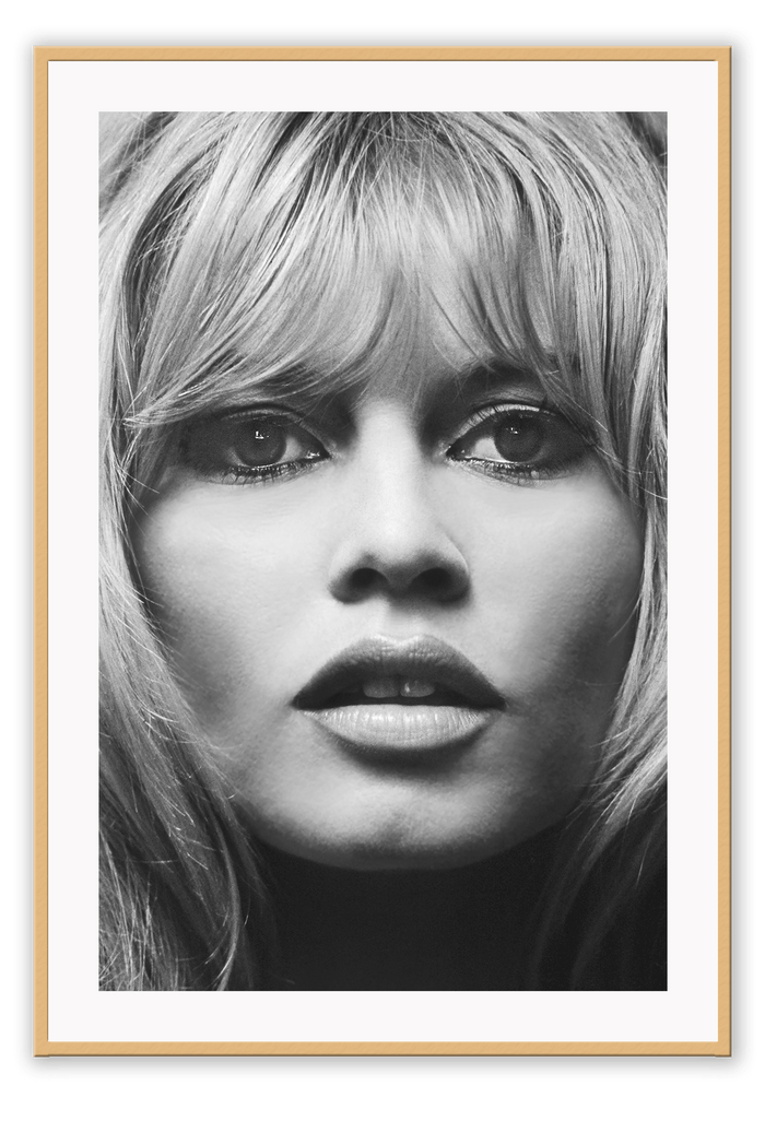 Canvas Print 50x70cm / Natural Brigitte Bardot Brigitte Bardot Wall Art : Ready to hang framed artwork. Brand