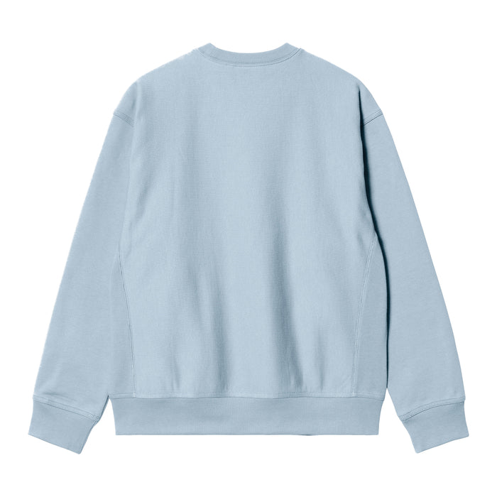 Carhartt WIP American Script Crewneck Frosted Blue
