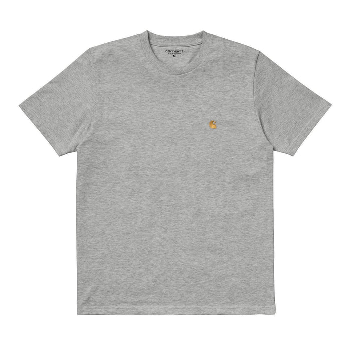 Carhartt WIP Chase T-Shirt Grey Heather/Gold