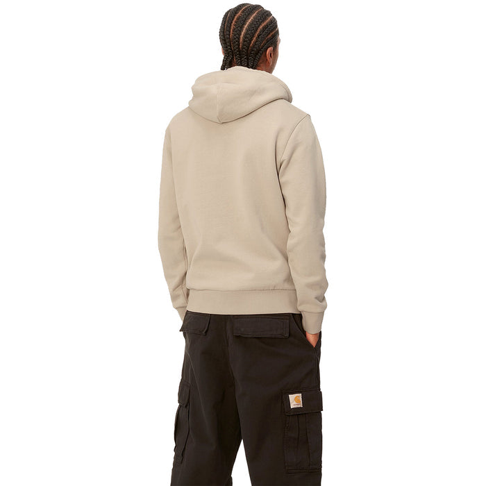 Carhartt WIP Hooded Script Embroidery Sweat Wall/Black