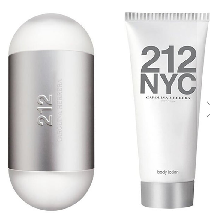 Carolina Herrera 212 edt 3.4 Oz + Body Lotion 3.4 Oz Set Women