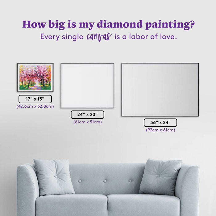 Cherry Blossom Trees - Diamond Art Club DIY Kit