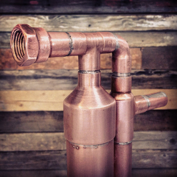 Copper Column Thermometer & Copper Fitting Combo