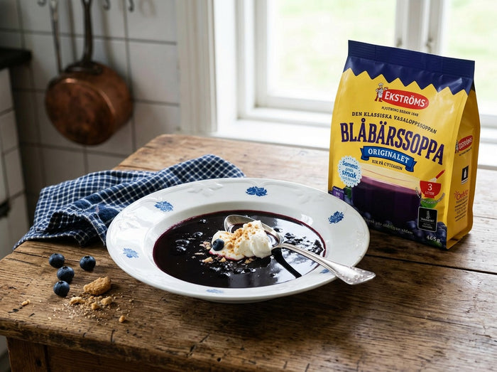 Ekströms Blåbärssoppa 3 × 465g (3 × 16.4 oz) – Authentic Swedish Blueberry Soup Mix