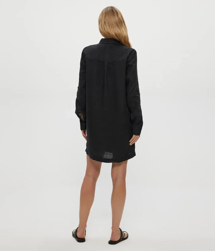 Eleanor Linen Utility Dress