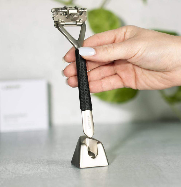 Grip Sleeve For Pivoting Head Stainless Steel Razor