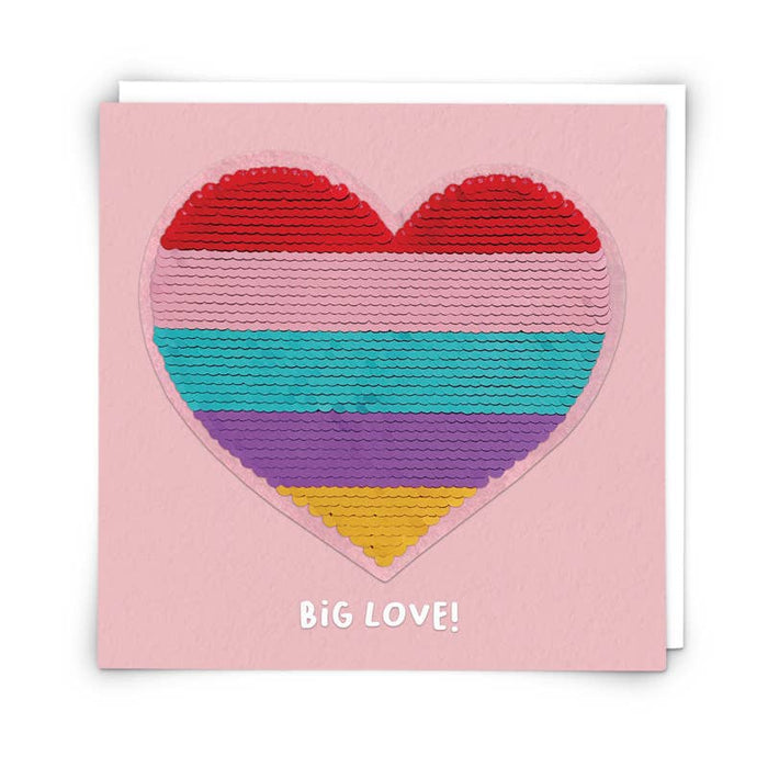 Heart Card with Reusable Reversible Sequin Patch - Taryn x Philip Boutique