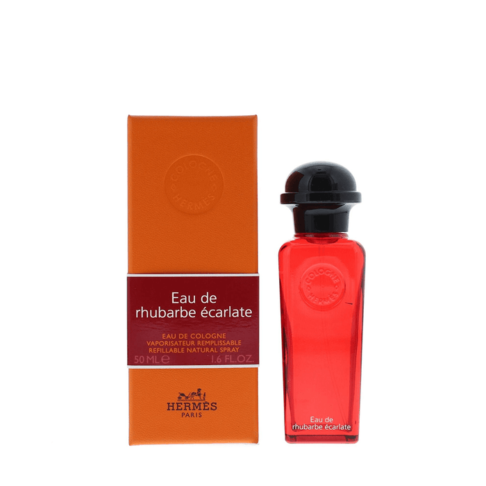 Hermes Unisex Perfume Hermes Eau De Rhubarbe Écarlate Refillable Eau de Cologne Unisex Fragrance Spray (50ml)