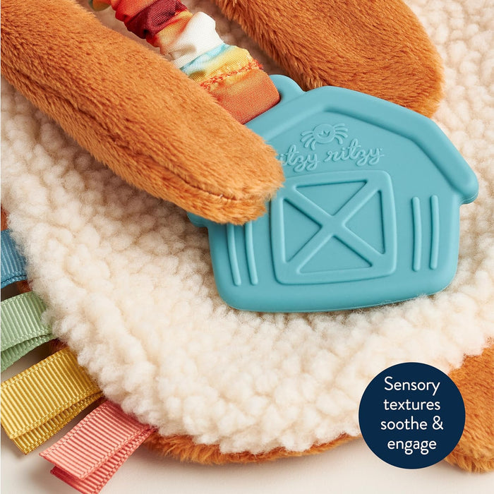 Itzy Ritzy Itzy Lovey Plush with Teether - Highland Cow