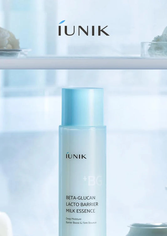 iUNIK skincare product with a blurred background