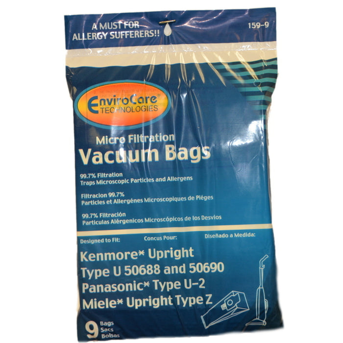 Kenmore 50688 HB Micro Type Z U2 Vacuum Bags Part 159, 159-9