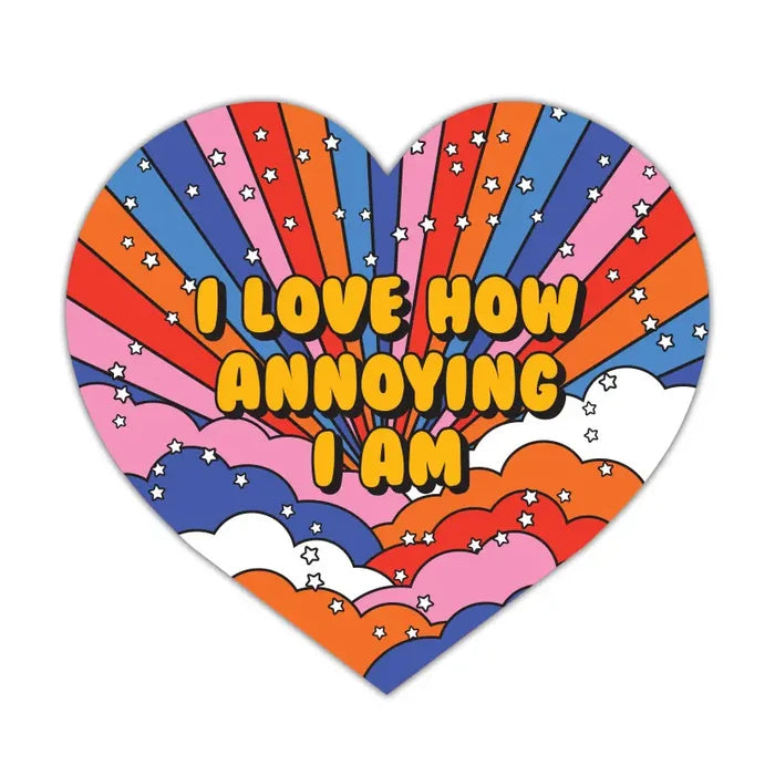 Krystan Saint Cat 'I Love How Annoying I Am' Vinyl Sticker
