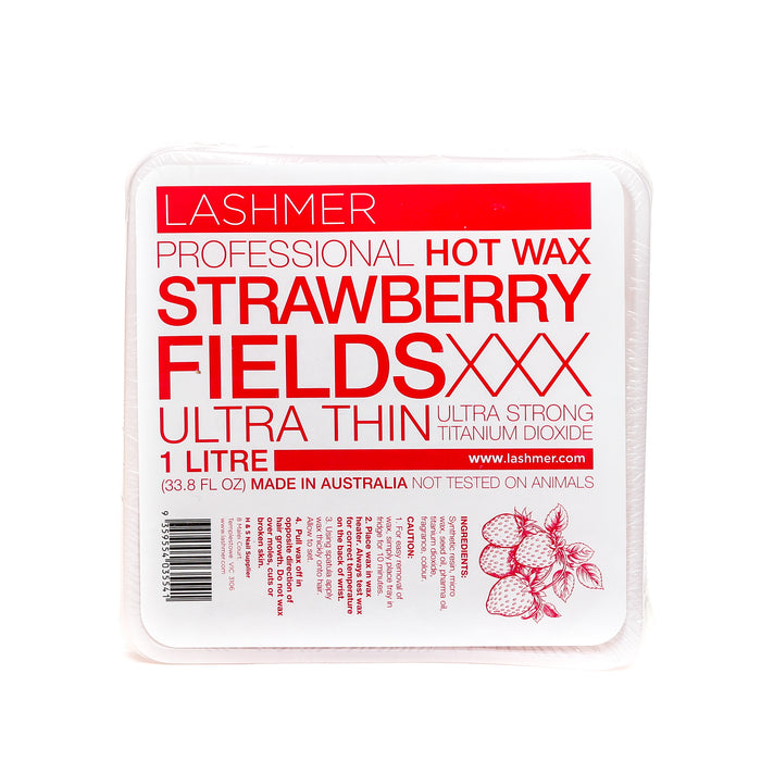 Lashmer Professional Natural Hot Wax / 1 Litre_Strawberry - Lashmer