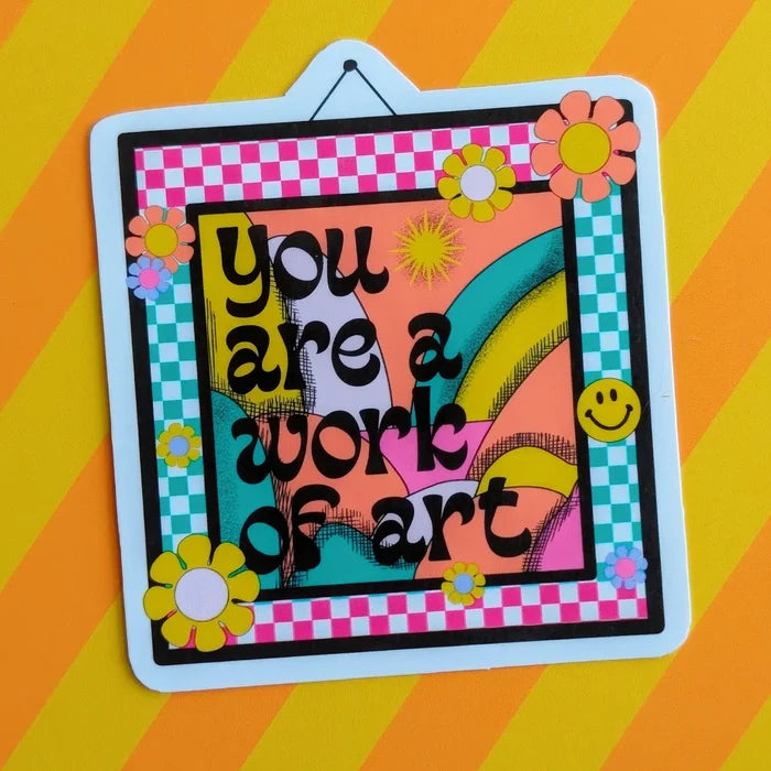 Luxe Trauma 'You Are A Work of Art' Vinyl Sticker