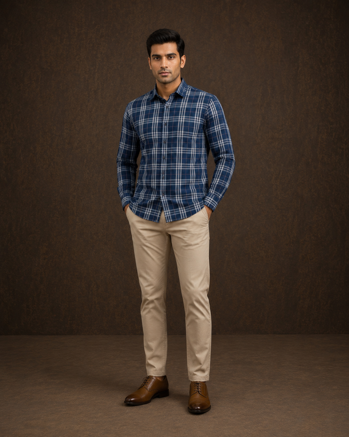 Men’s Checked Casual Shirt
