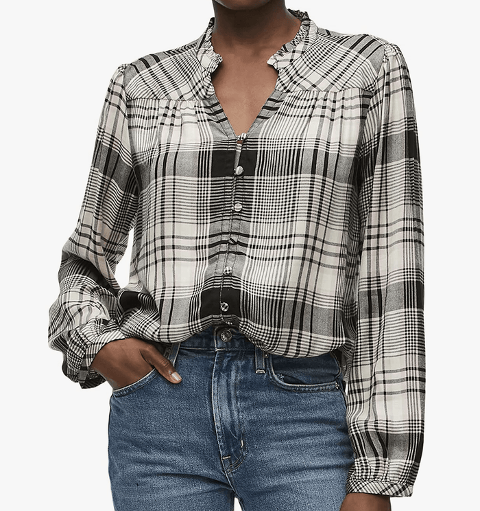 Michael Stars Issa Plaid Blouse - Taryn x Philip Boutique