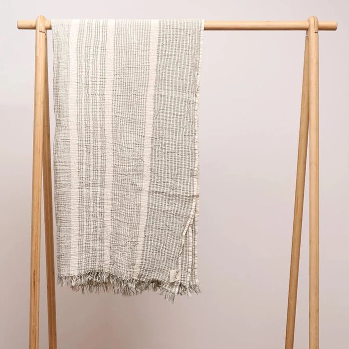 Milan Striped Turkish Cotton Beach Towel - Waha Lifestyle