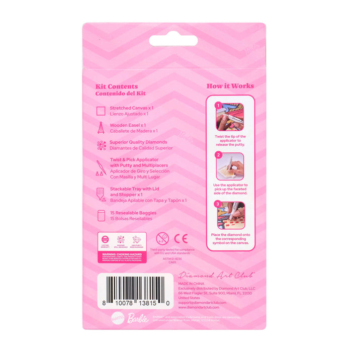 Mini Easels - Sunny Days Ahead (Barbie™) - Diamond Art Club DIY Kit