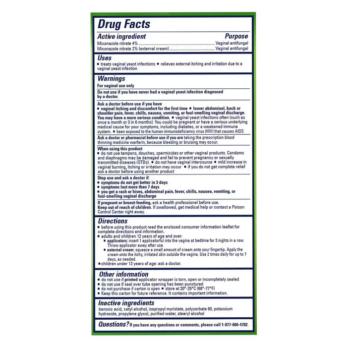 Monistat 3 Cure & Itch Combo Vaginal Antifungal Treatment Kit - 3 Ct - 12 Pack