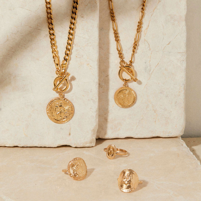 Necklace-Gold Saint Christopher Toggle