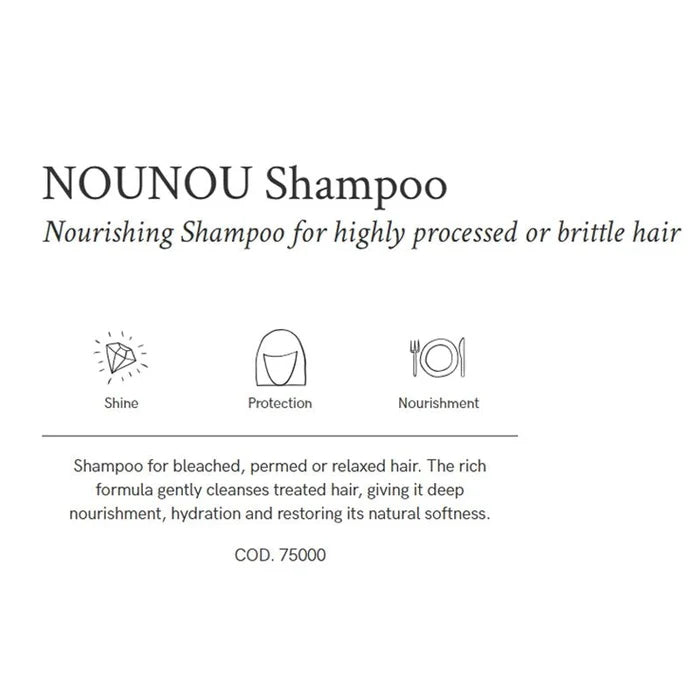Nounou Nourishing Shampoo for Damaged Hair - 250ml