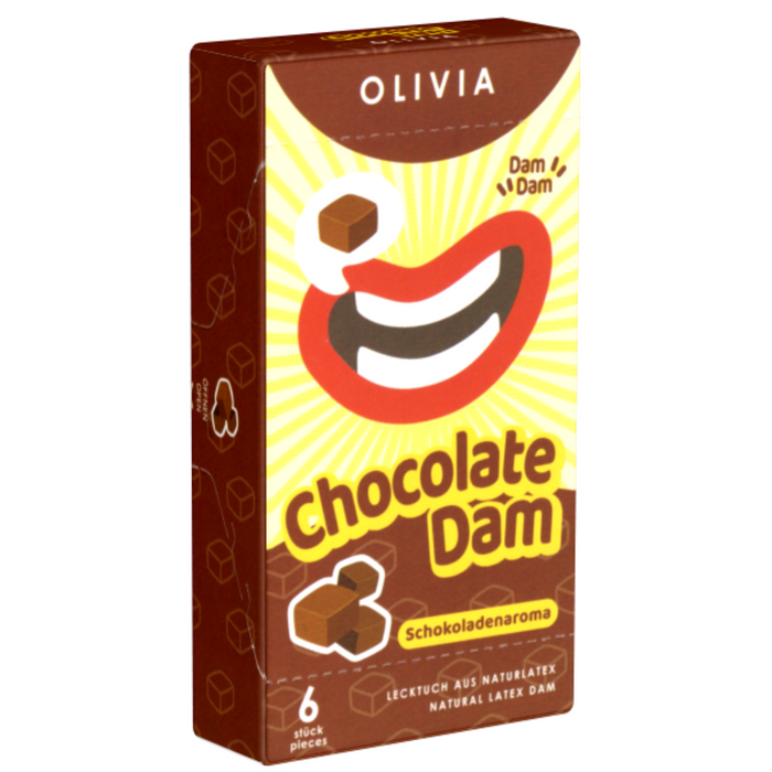 Olivia Chocolate Dams Pack 6 | WorldCondoms