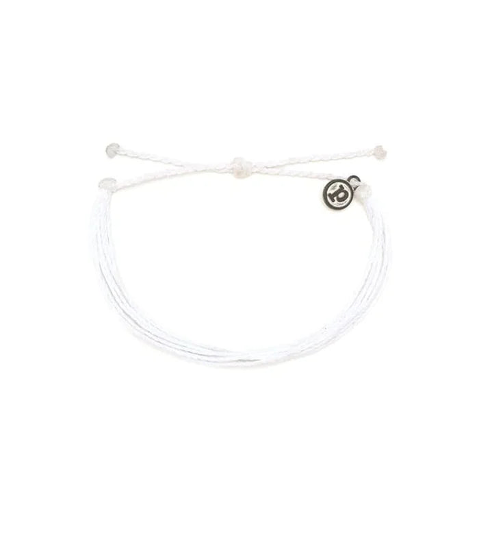 PuraVida Bright Original Solid White Bracelet