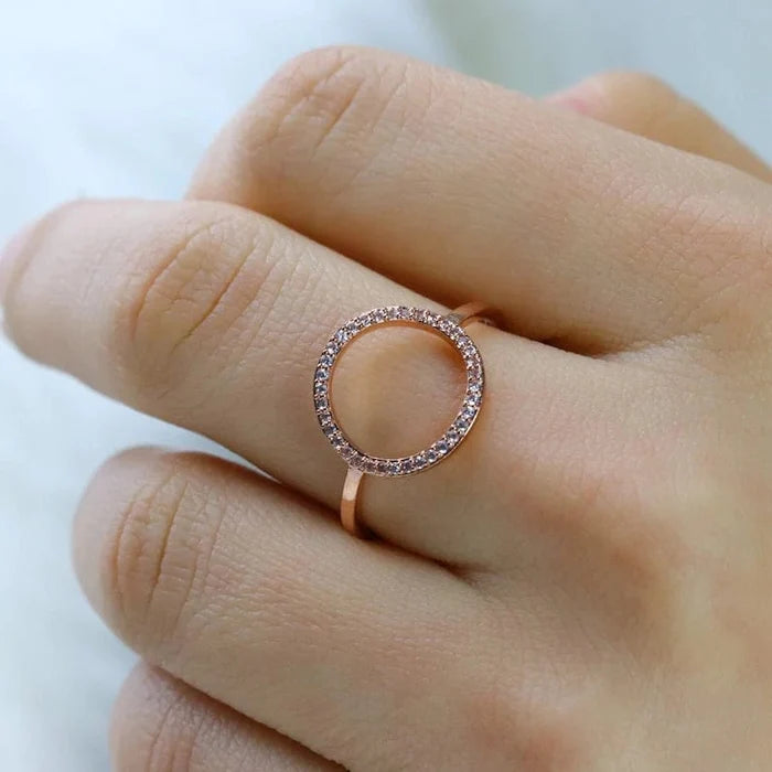 PuraVida Pave Open Circle Ring