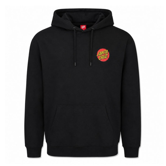 Santa Cruz Classic Dot Chest Hoodie Black