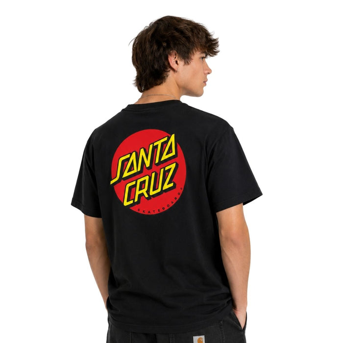 Santa Cruz Classic Dot Chest T-Shirt Black