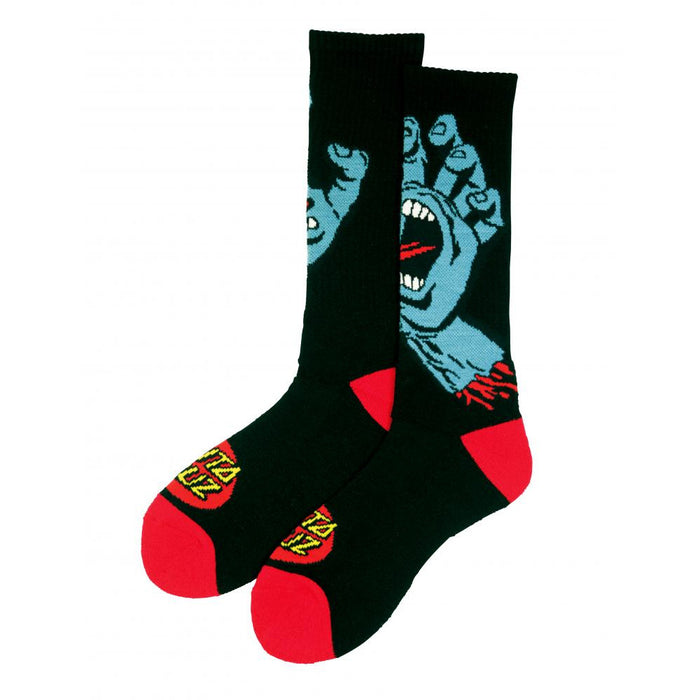 Santa Cruz Screaming Hand Socks Black