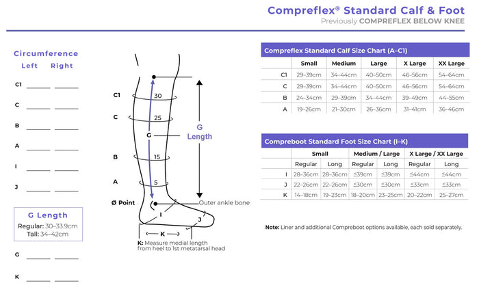 Sigvaris Compreflex Standard Calf & Foot