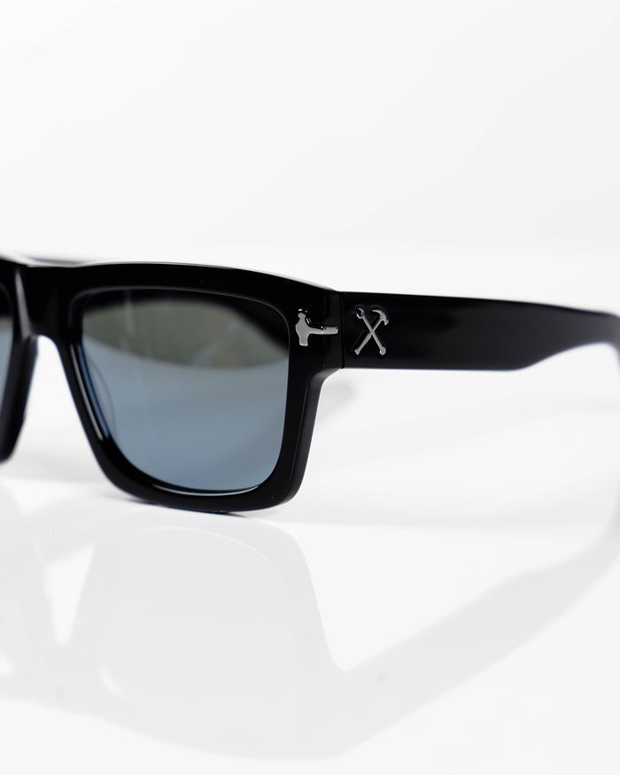 Sledge Sunglasses - Black & Chrome