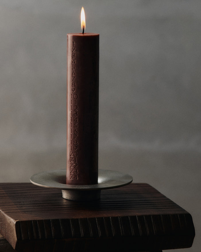 Soothe Block Candle Holder - Aluminium