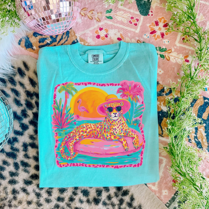 Summer Cheetah Comfort Colors Tee
