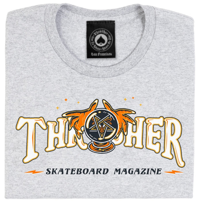 Thrasher Fortune Logo T-Shirt Ash Gray