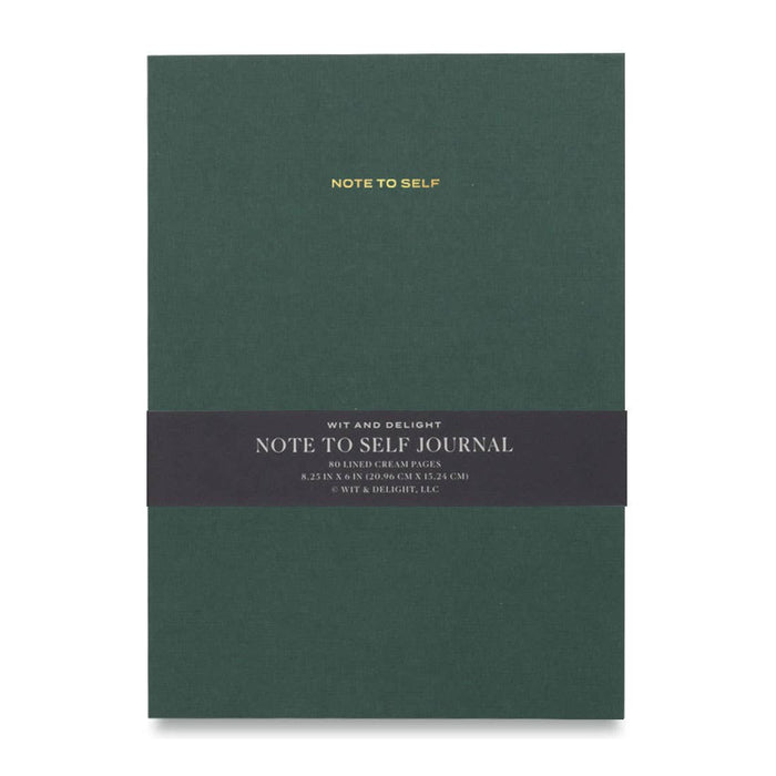 Wit & Delight - Green Note To Self Journal