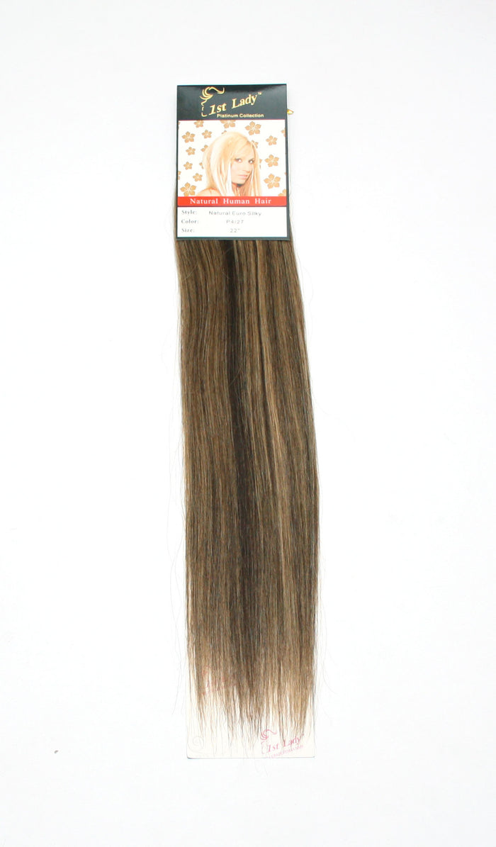 1st Lady Natural Euro Silky Straight Blended Human Hair Weft 22" - Elysee Star