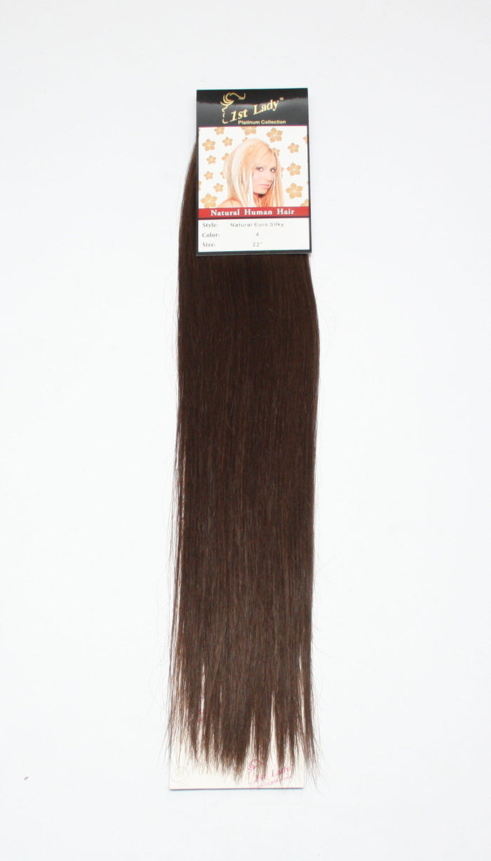 1st Lady Natural Euro Silky Straight Blended Human Hair Weft 22" - Elysee Star