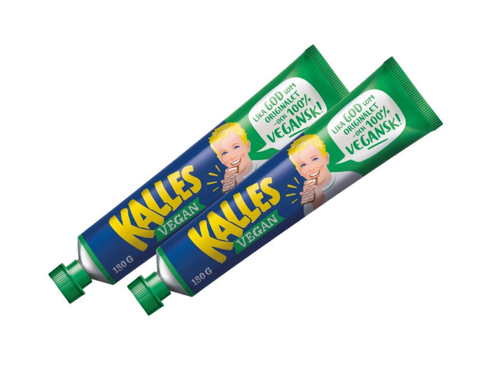 2 x Kalles Vegan 150g tubes – Swedish plant-based seaweed caviar spread, 100% vegan, rich in Omega-3, made in Sweden