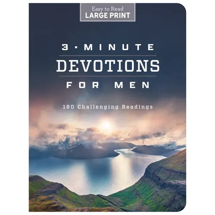 3-Minute Devotions For Men Large Print Book