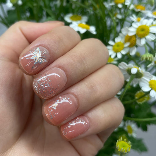UV-free gel nail Butterfly