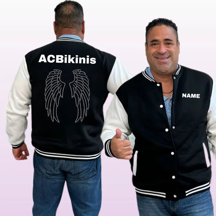 ACBikinis Crystallized Wings Full Length Varsity Jacket
