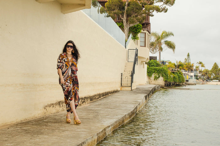 Actius Caftan in Rouge