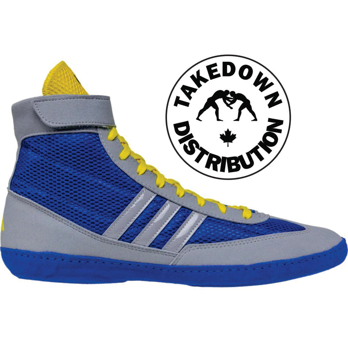 Adidas Shoe Wrestling Combat Speed 4    Royal-Yellow - Takedown Distribution