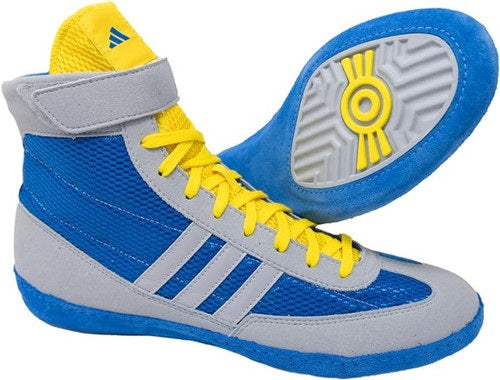 Adidas Shoe Wrestling Combat Speed 4    Royal-Yellow - Takedown Distribution