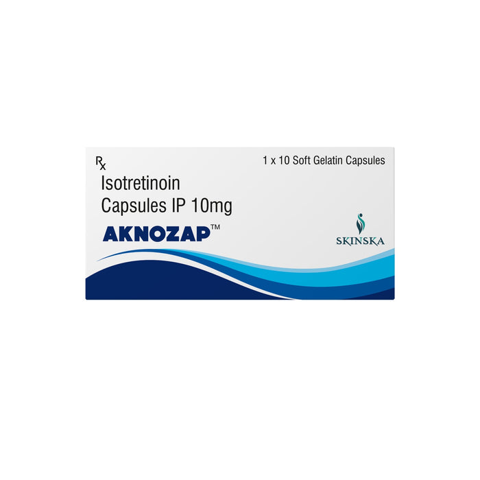 AKNOZAP Softgel Capsules with Isotretinoin - 10mg